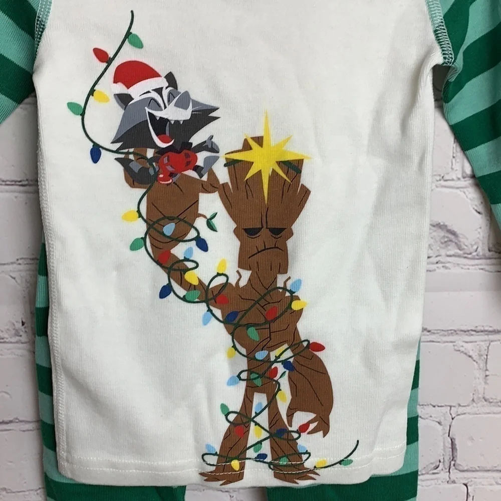 Hanna Andersson Marvel Groot Long John Pajamas